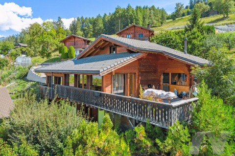 Les Agettes - Chalet familial 7.5 pièces, avec une vue à ...